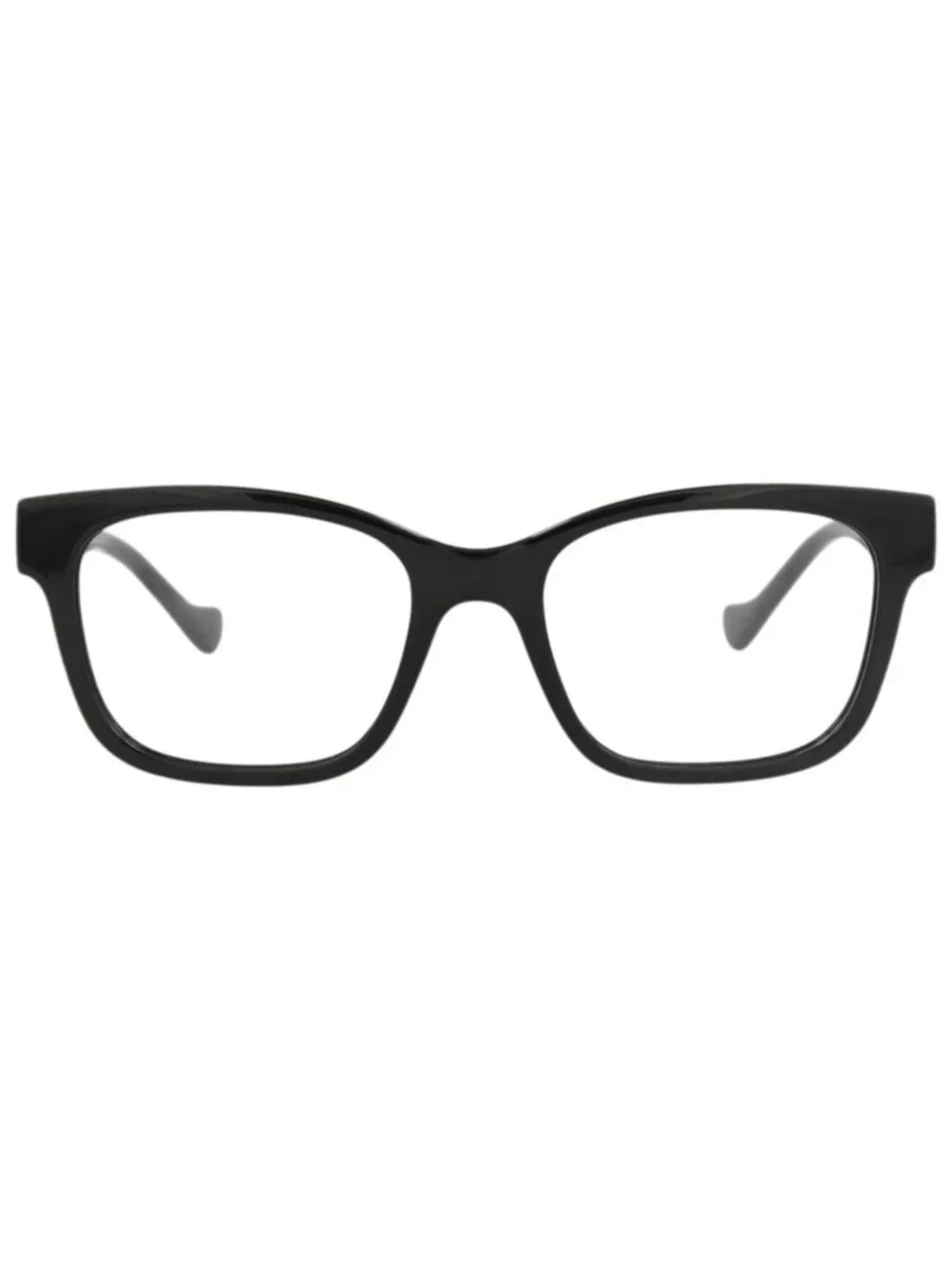 New Gucci Women's Eyeglasses Square Rectangle Injection Frame Black Black